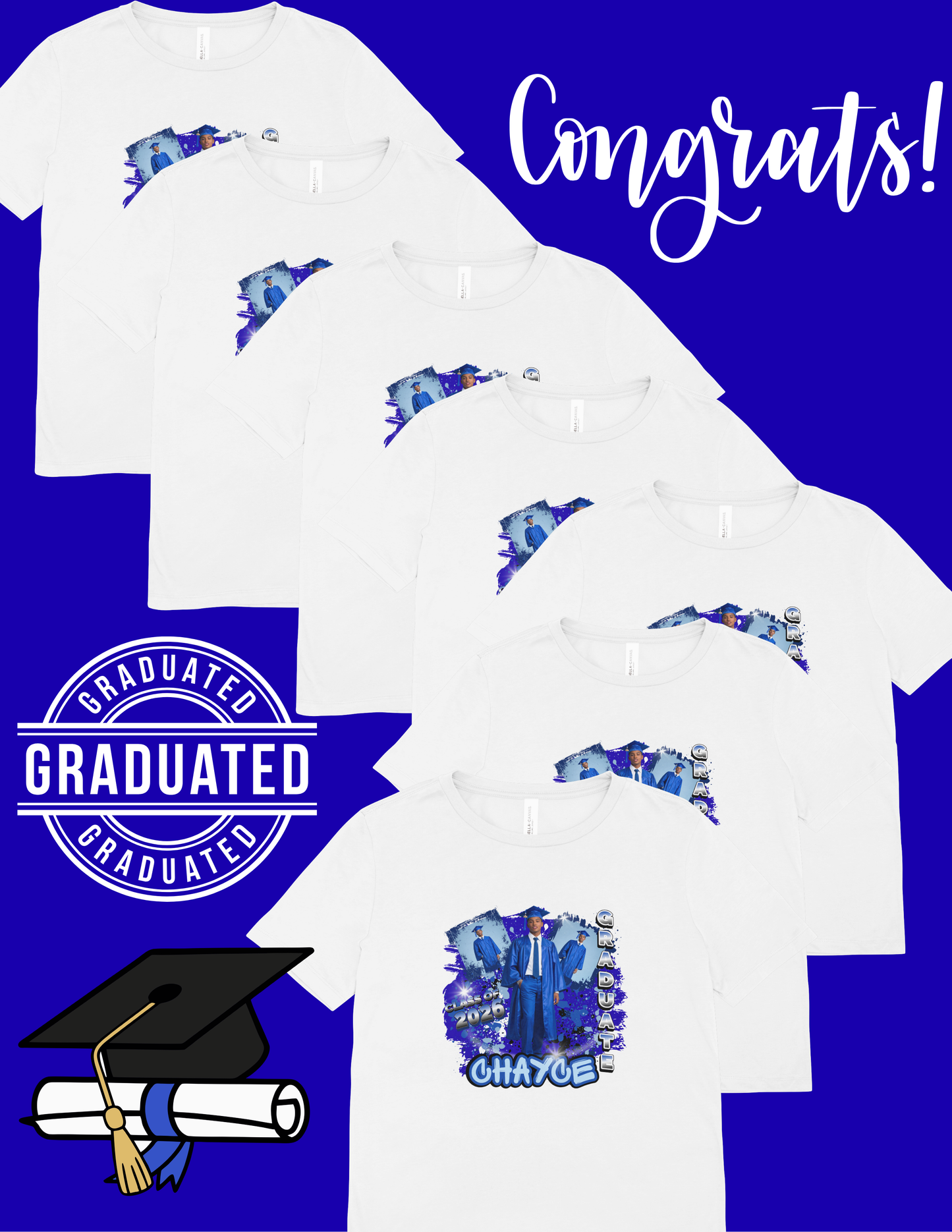 Custom Graduation T-Shirt (Male)