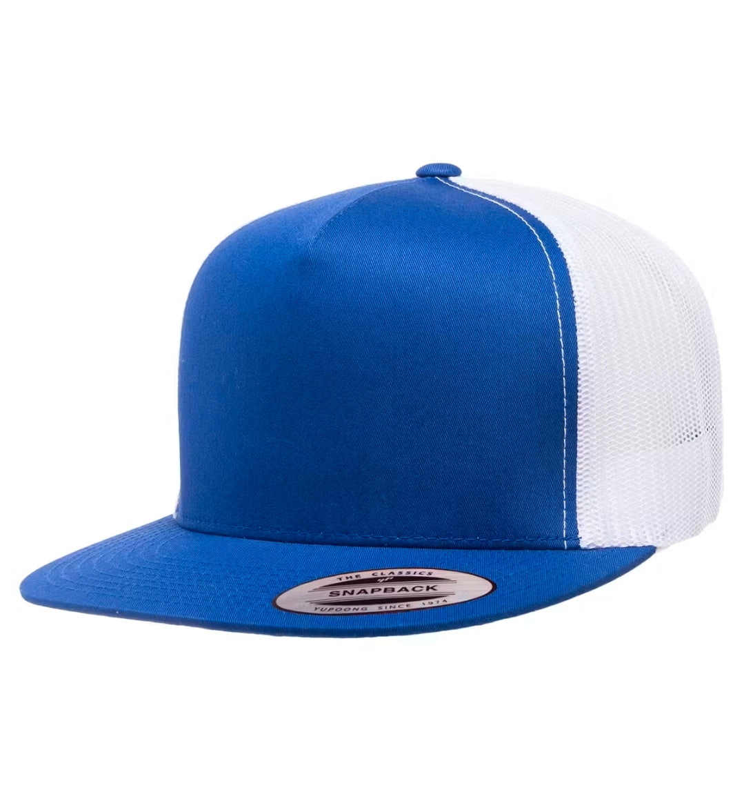 Custom Trucker Hat | Personalized Flat Bill Snapback Hat