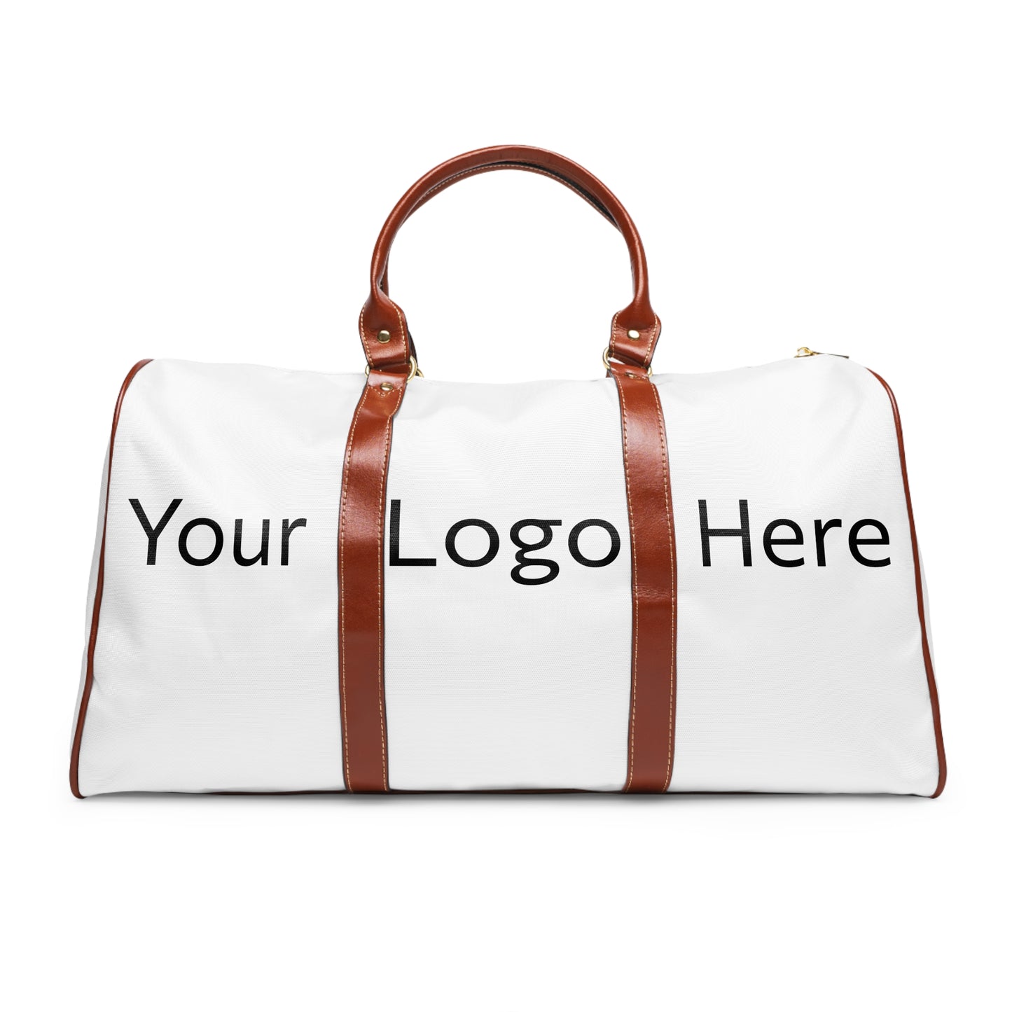 Customizable Nylon Travel Bags (Brown Strap)