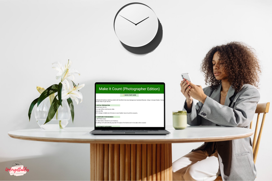 Make It Count (Photographer Edition) Income and Expense Tracker Bundle