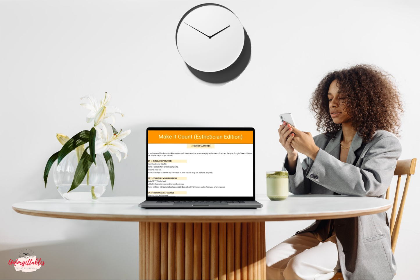 Make It Count (Esthetician Edition) Income and Expense Tracker Bundle