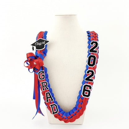 Custom Name Graduation Ribbon Lei