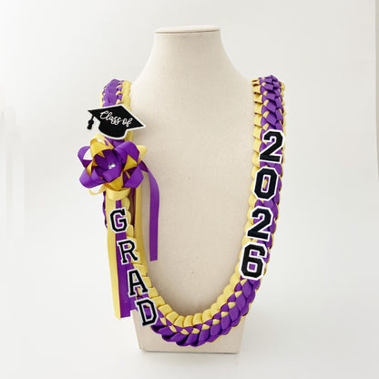 Custom Name Graduation Ribbon Lei
