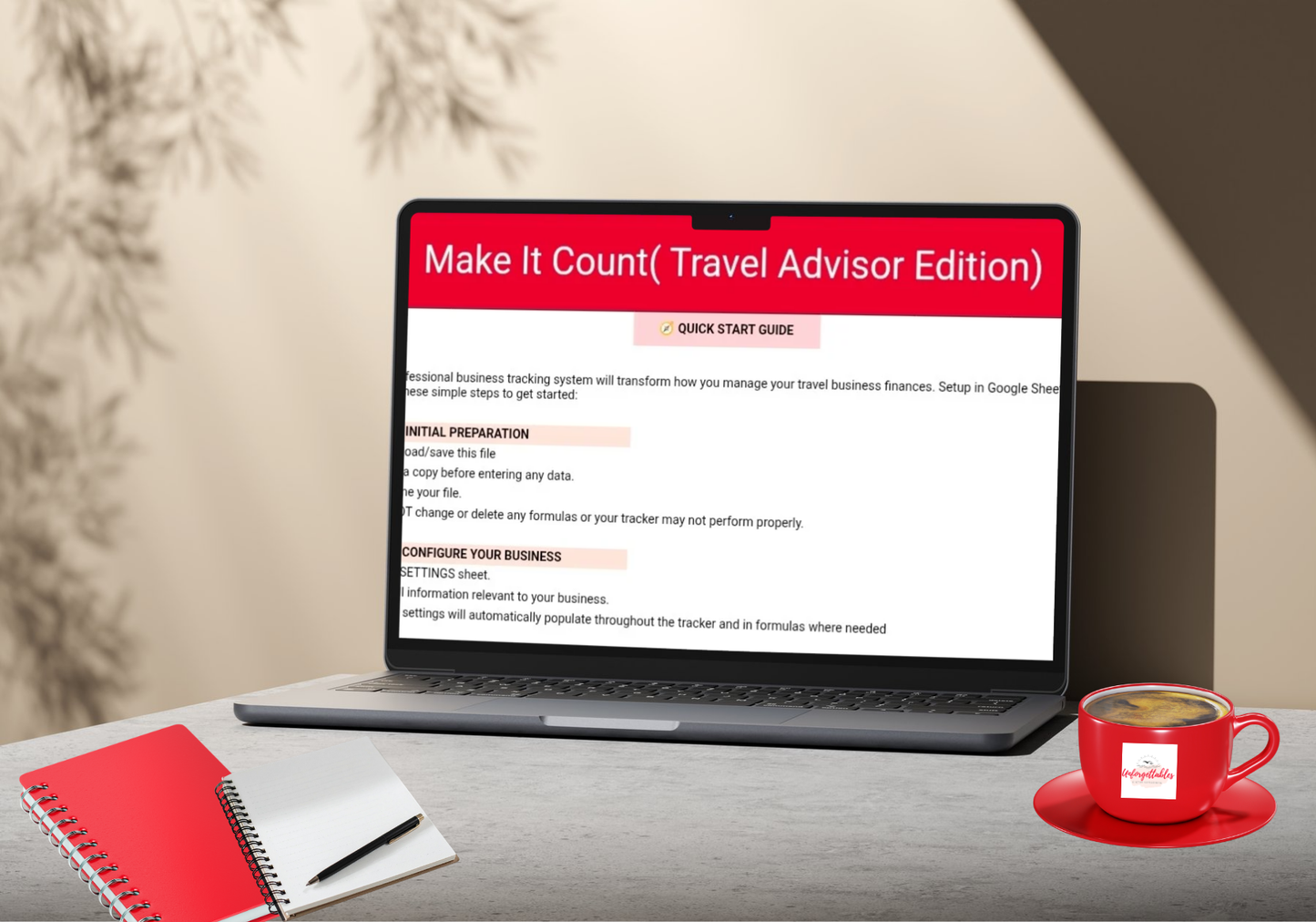 Make It Count(Travel Agent Edition) Income and Expense Tracker