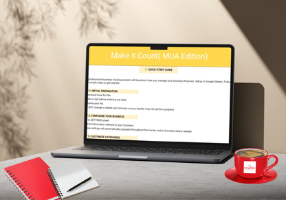 Make It Count (MUA Edition) Income and Expense Tracker Bundle