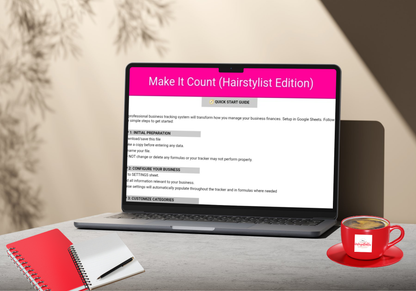 Make It Count (Hairstylist Edition) Income and Expense Tracker Bundle