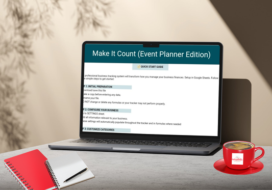 Make It Count (Event Planner Edition) Income and Expense Tracker Bundle