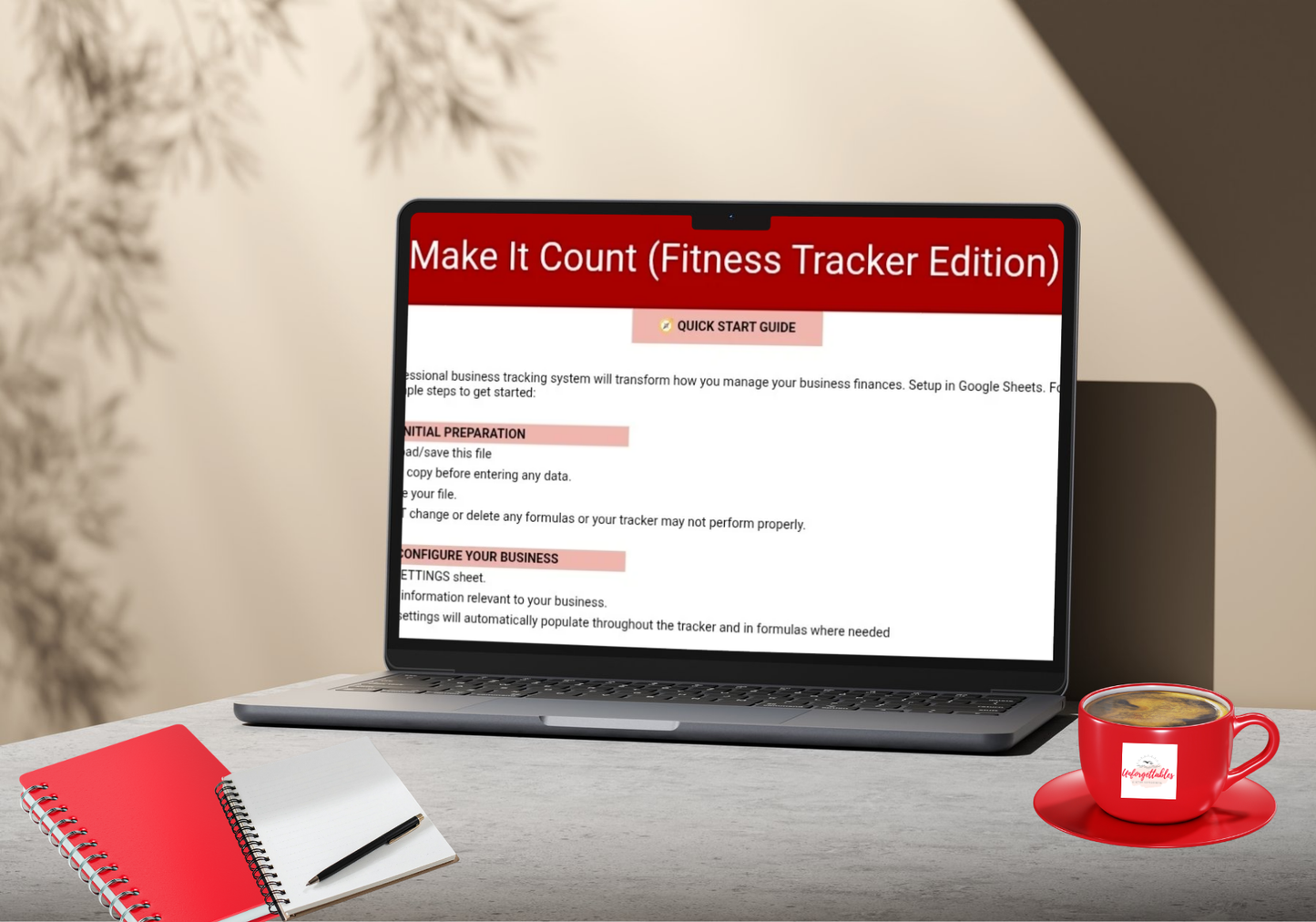 Make It Count (Fitness/Trainer Edition) Income and Expense Tracker Bundle