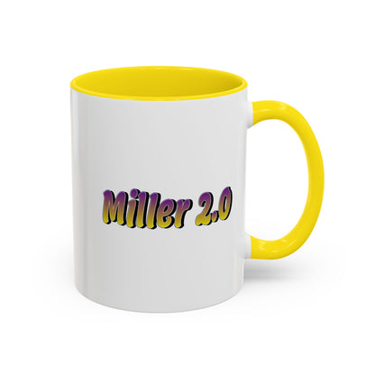 Miller 2.0 Accent Coffee Mug — Yellow Interior & Handle