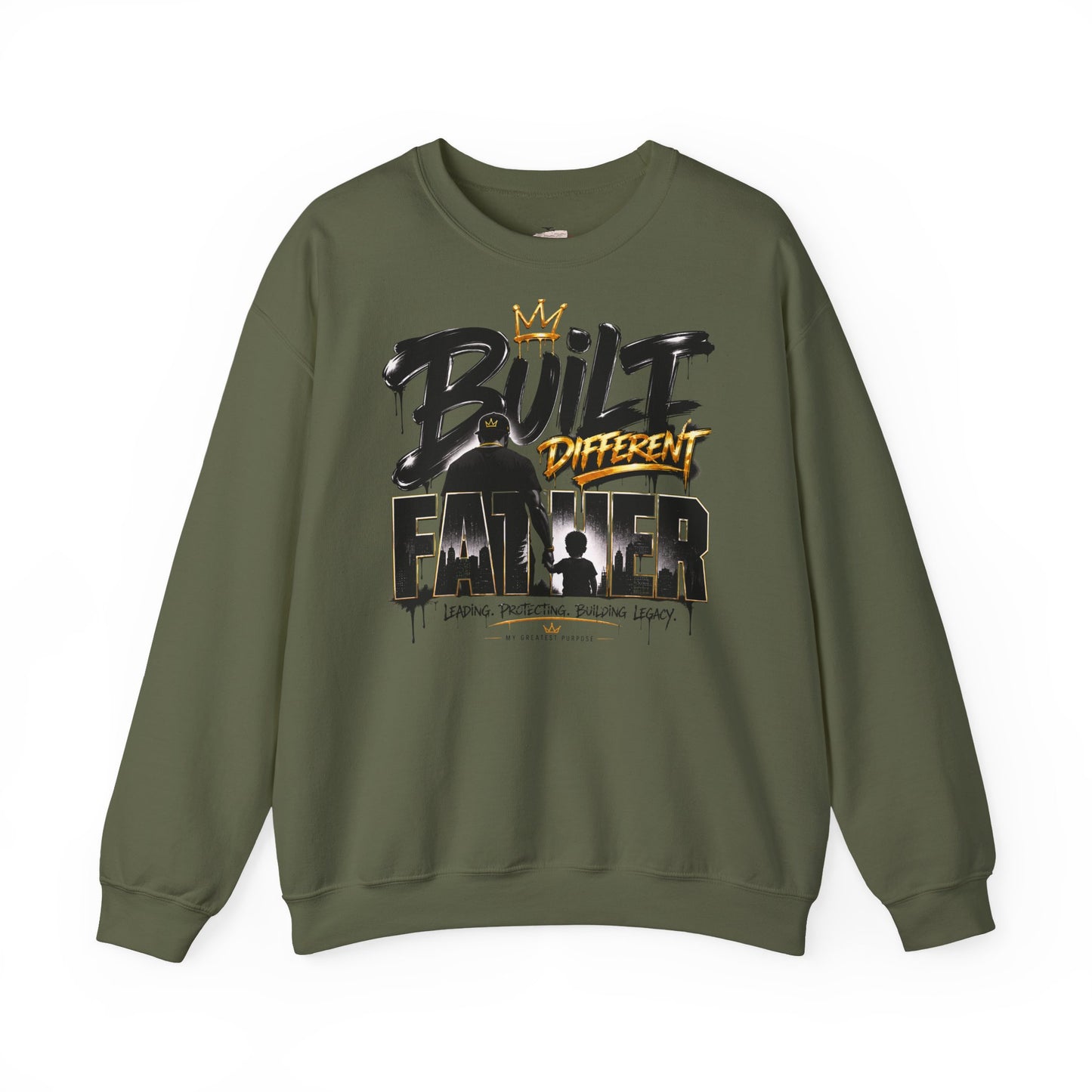 Built Different Father Sweatshirt – Crewneck