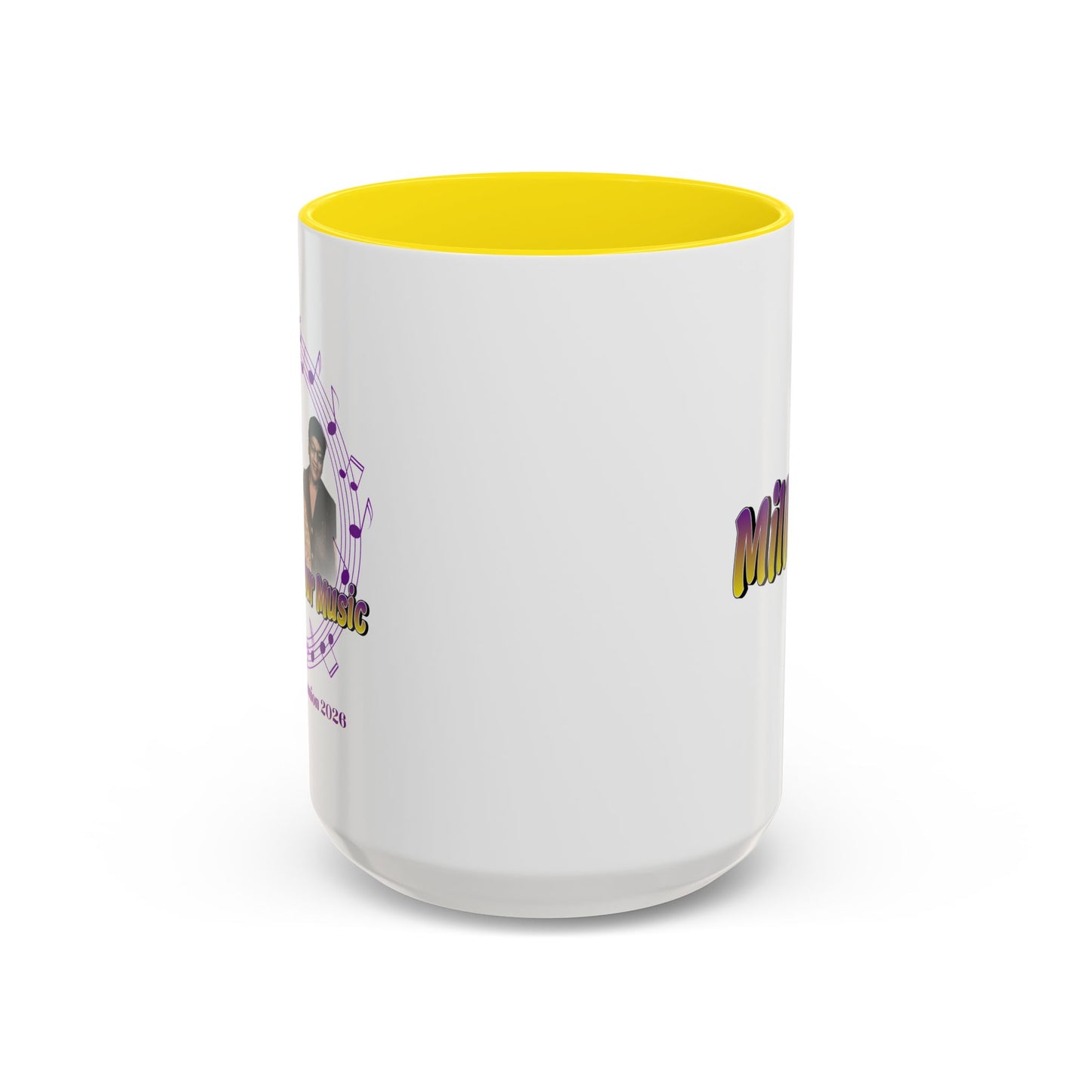Miller 2.0 Accent Coffee Mug — Yellow Interior & Handle