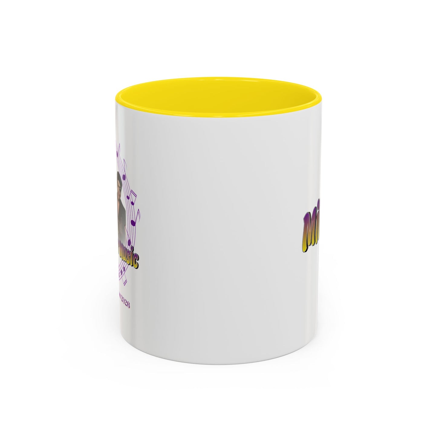Miller 2.0 Accent Coffee Mug — Yellow Interior & Handle