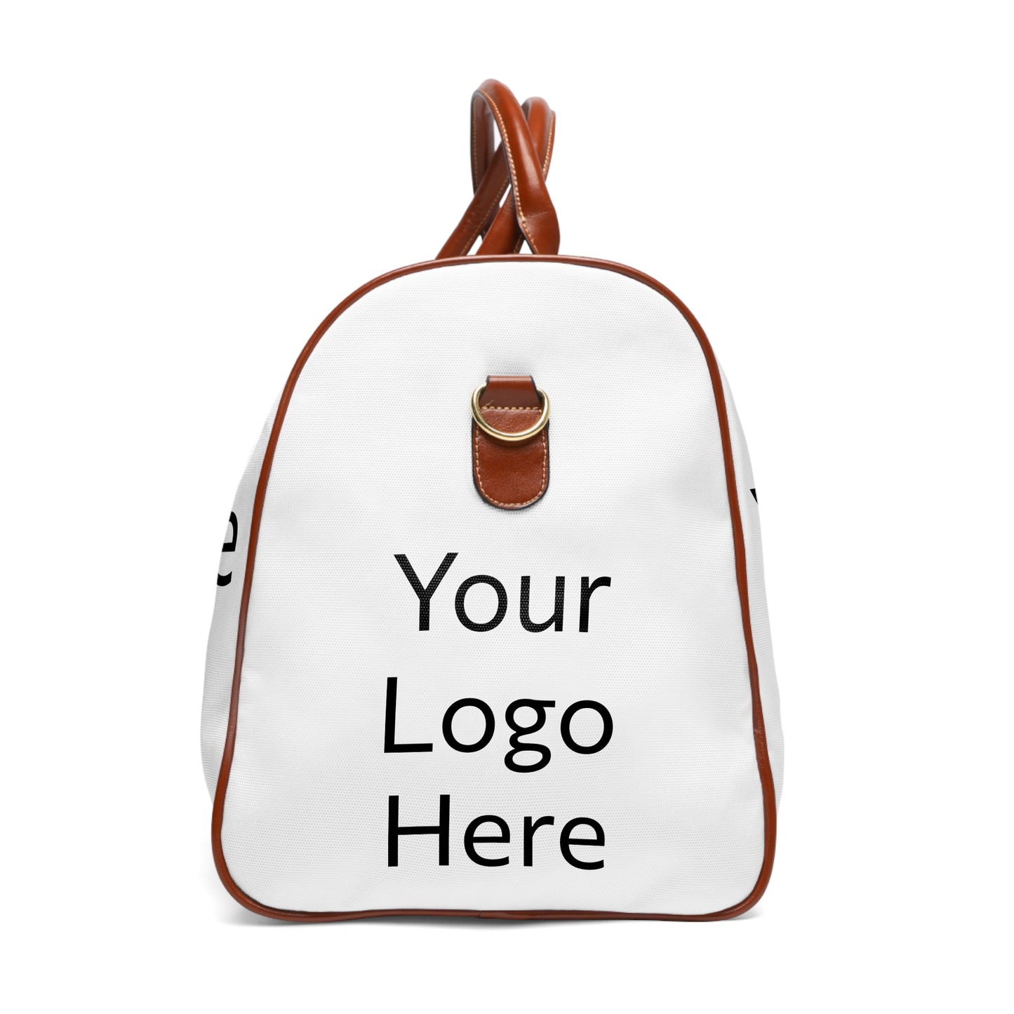 Customizable Nylon Travel Bags (Brown Strap)
