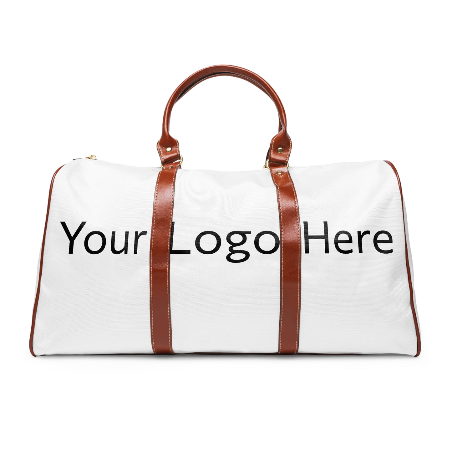 Customizable Nylon Travel Bags (Brown Strap)