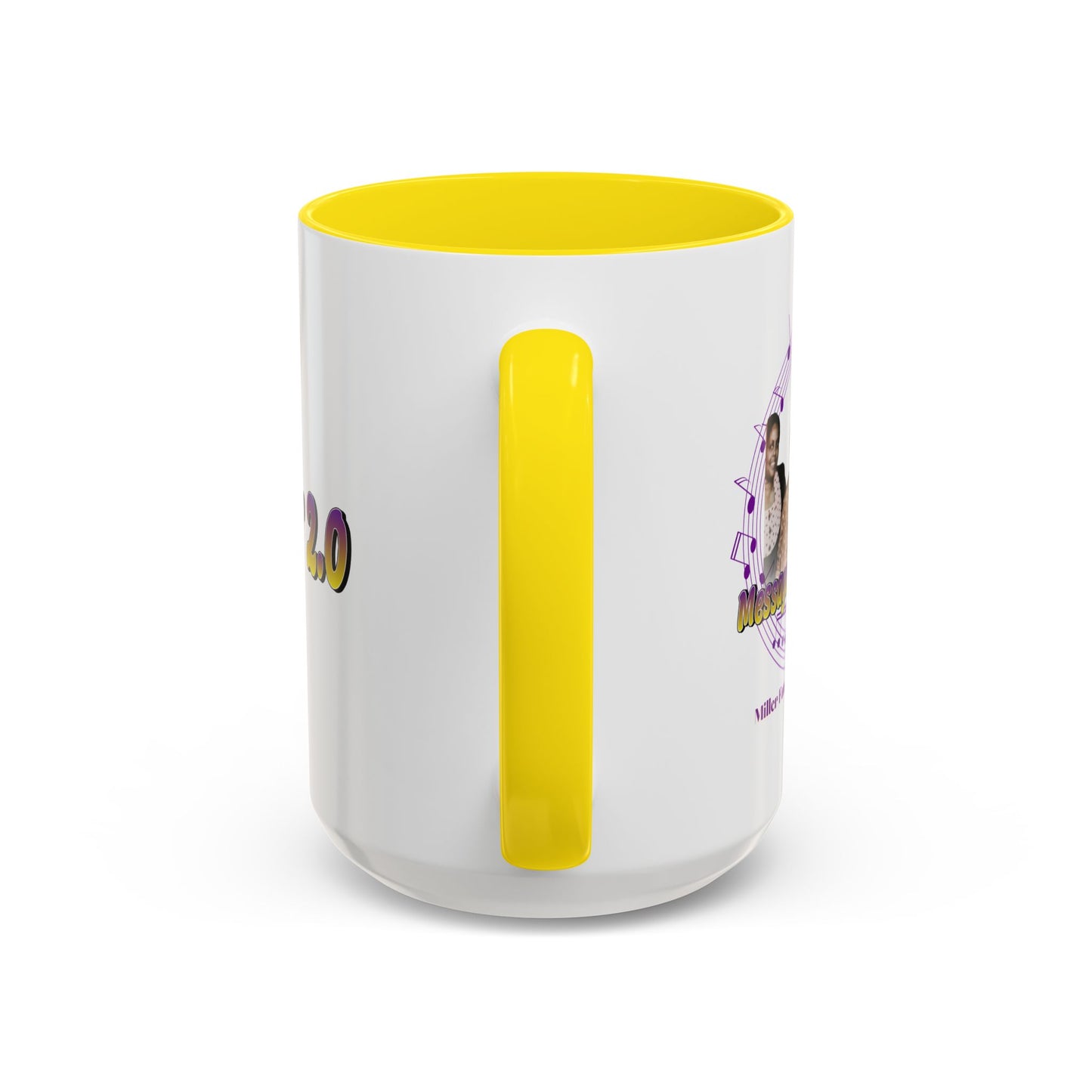 Miller 2.0 Accent Coffee Mug — Yellow Interior & Handle