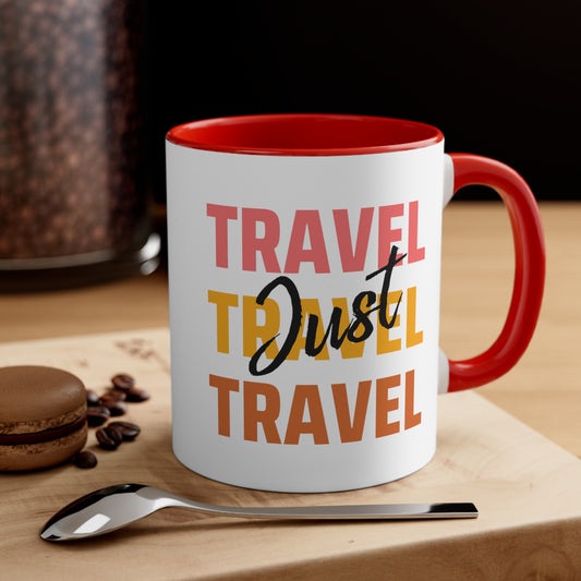 Just Travel Accent Coffee Mug, 11oz