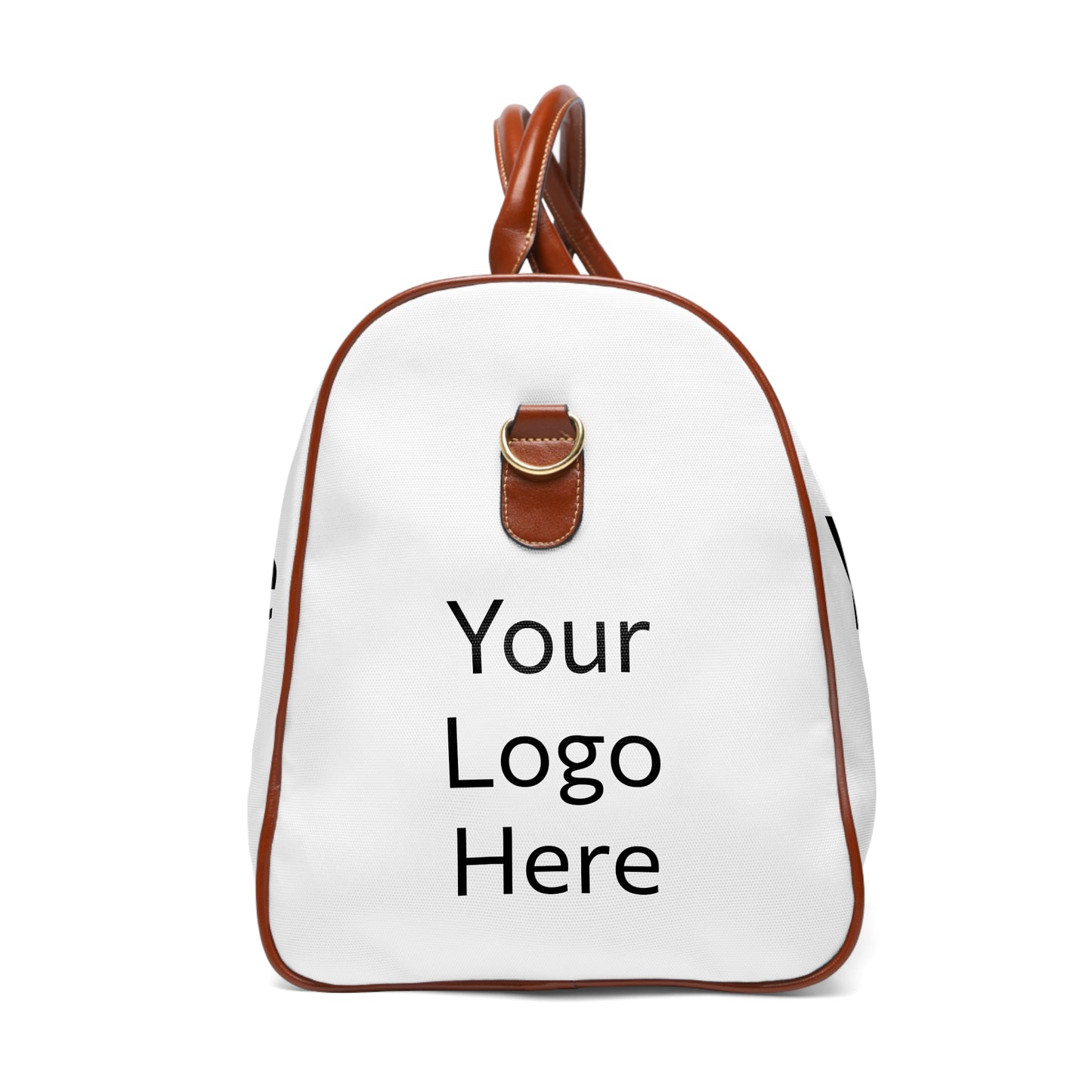 Customizable Nylon Travel Bags (Brown Strap)