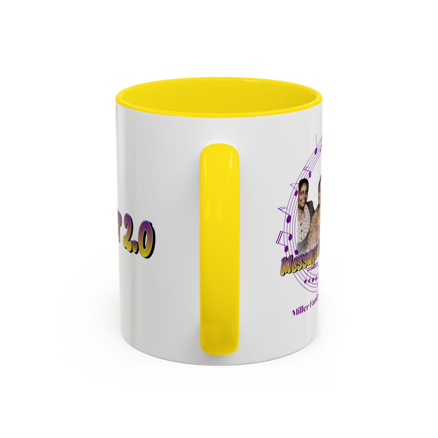 Miller 2.0 Accent Coffee Mug — Yellow Interior & Handle