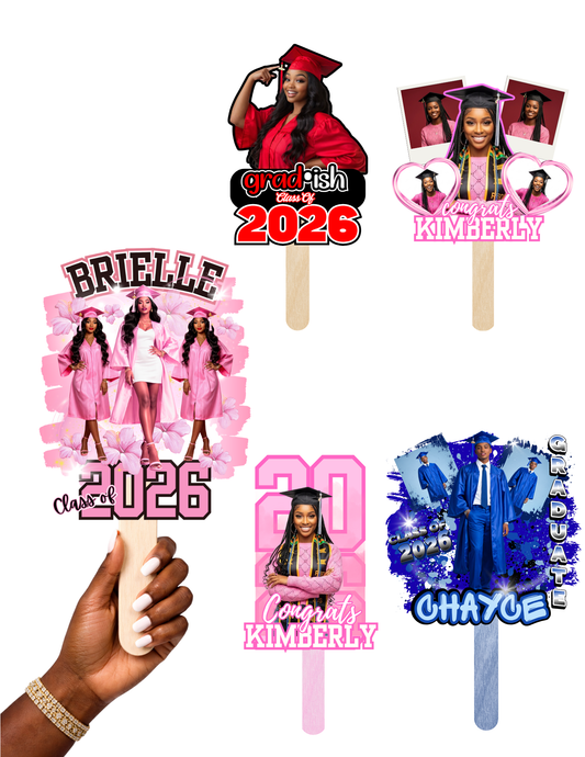 Custom Graduation Fans | Personalized Photo Fans for Grad Parties & Ceremonies