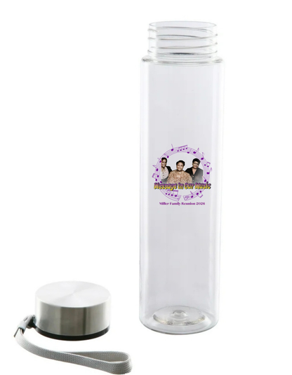 Miller Family Reunion Clear Water Bottle w/Strap