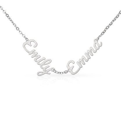 Personalized Name Necklace – Custom 2 or 3 Name Script Necklace