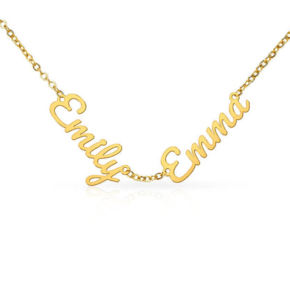 Personalized Name Necklace – Custom 2 or 3 Name Script Necklace