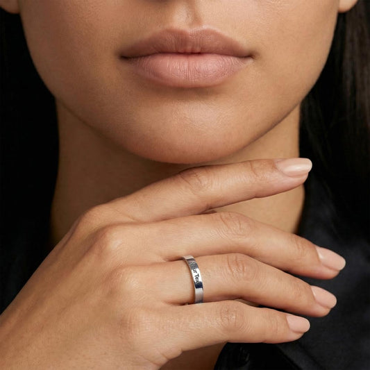 Custom Engraved Women's Ring- Personalized