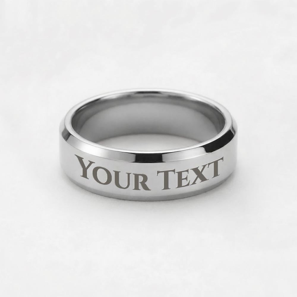 Custom Engraved Men's Ring – Personalized