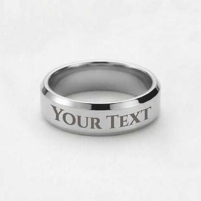 Custom Engraved Men's Ring – Personalized