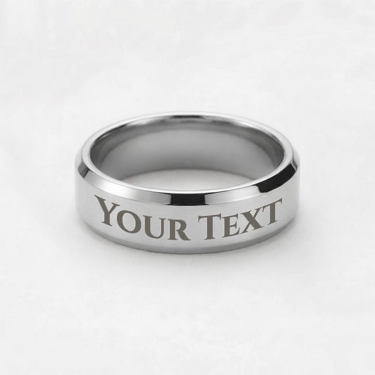 Custom Engraved Men's Ring – Personalized