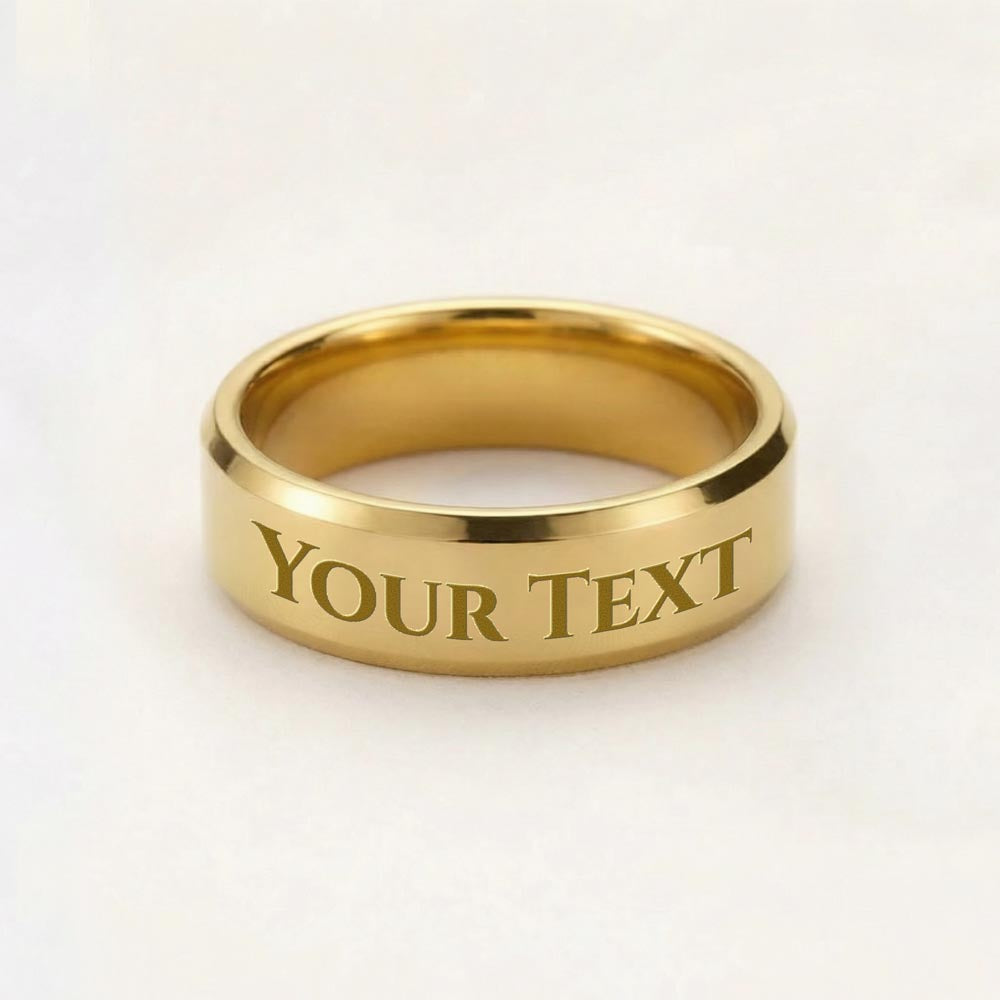 Custom Engraved Men's Ring – Personalized