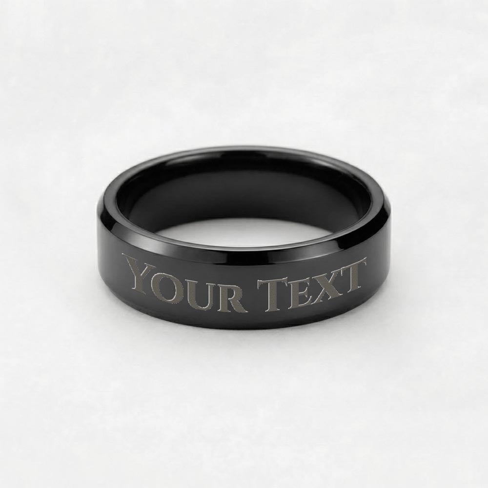 Custom Engraved Men's Ring – Personalized
