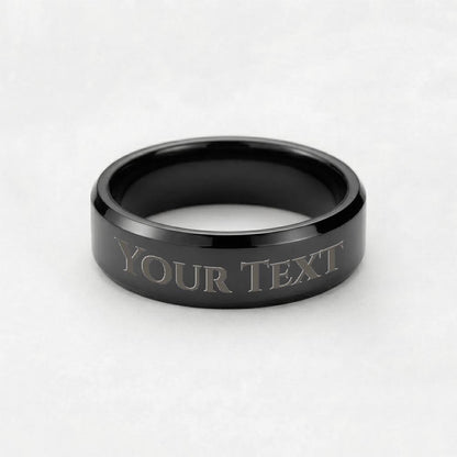 Custom Engraved Men's Ring – Personalized