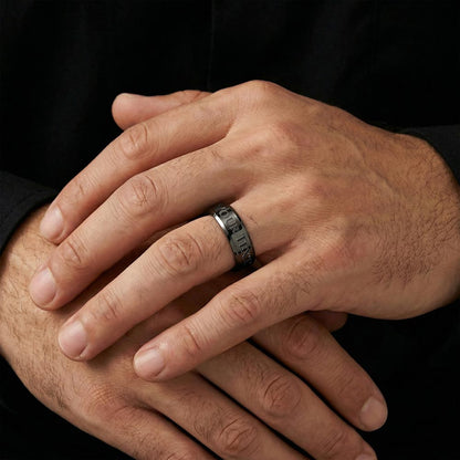 Custom Engraved Men's Ring – Personalized