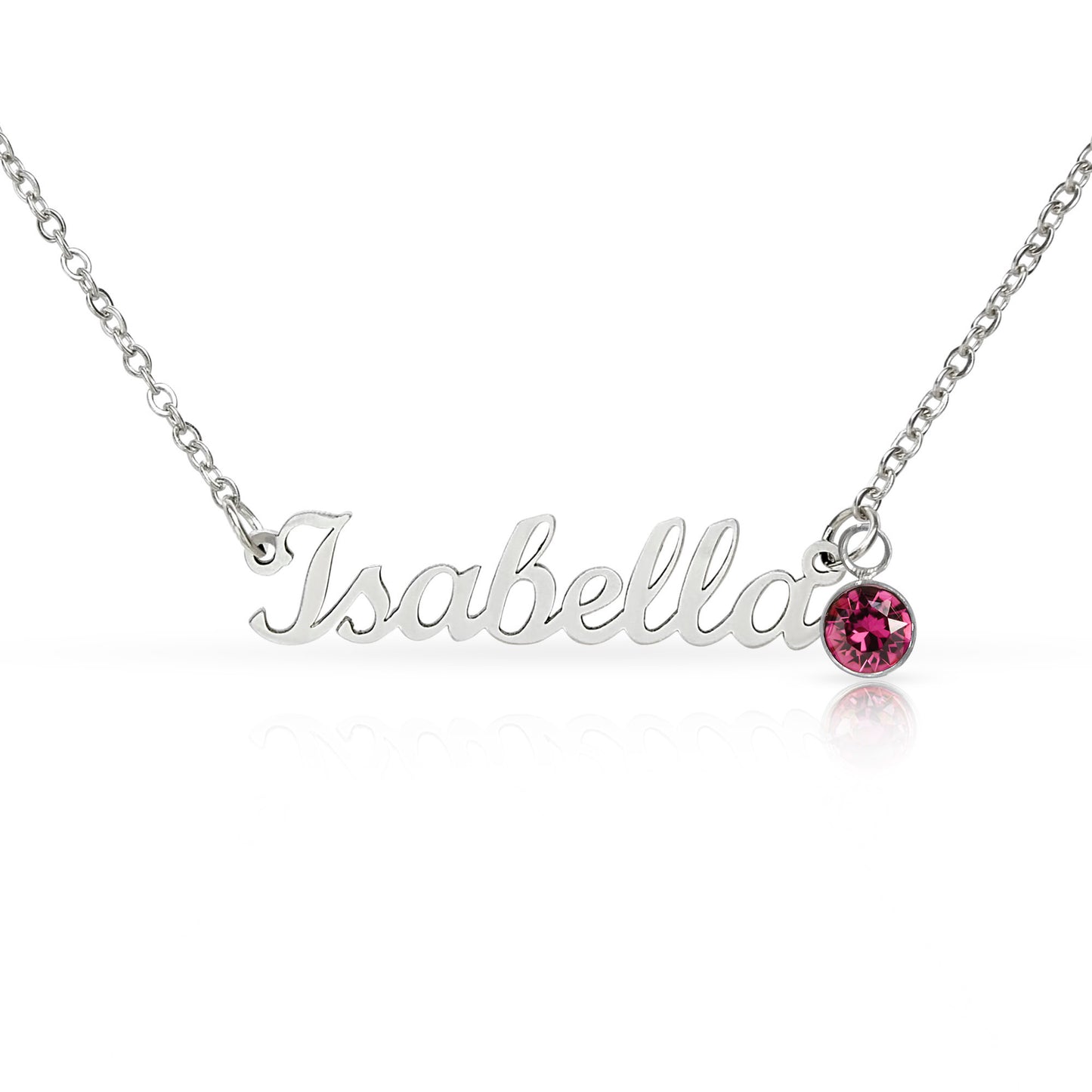 Custom Name Necklace with Birthstone – Personalized Gift