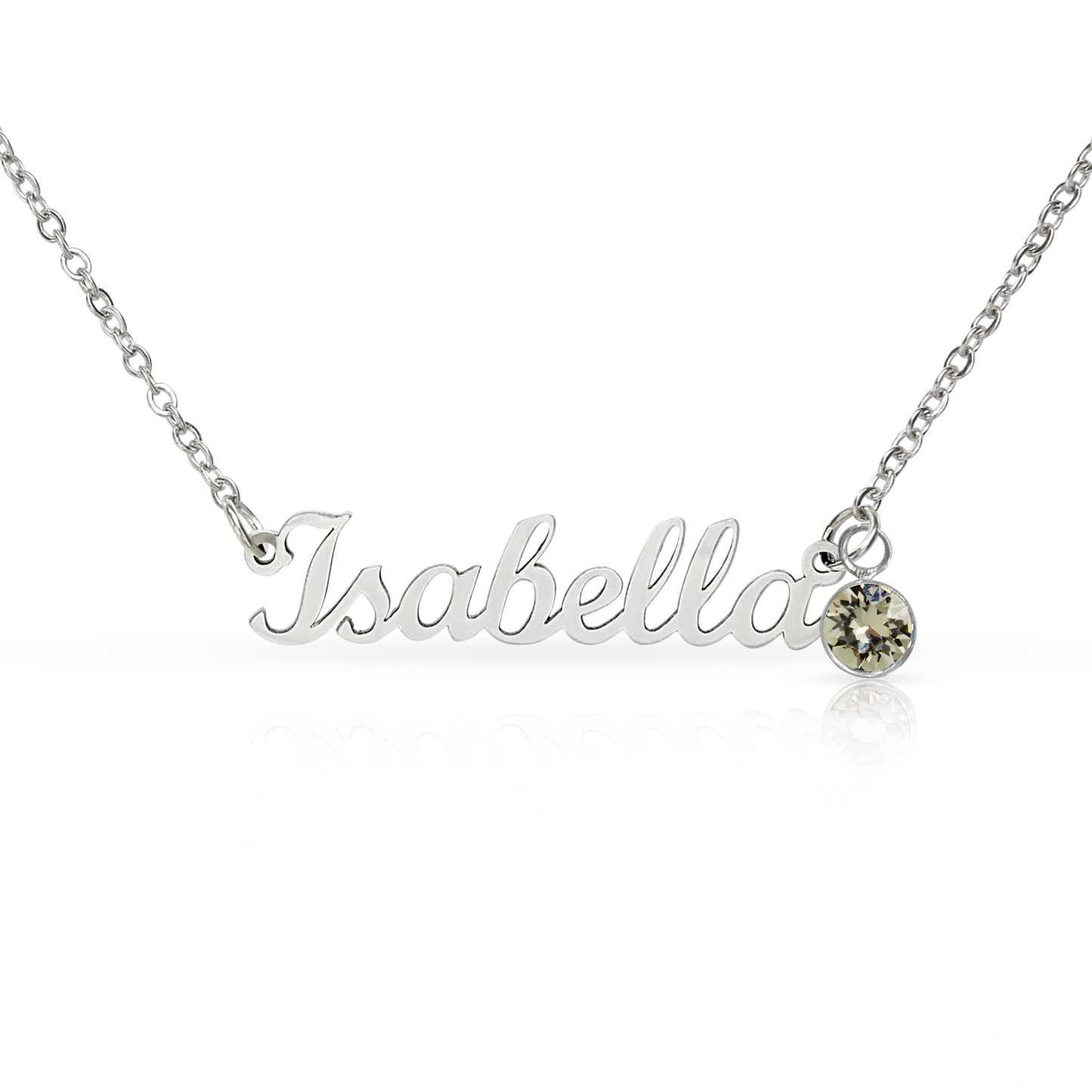 Custom Name Necklace with Birthstone – Personalized Gift