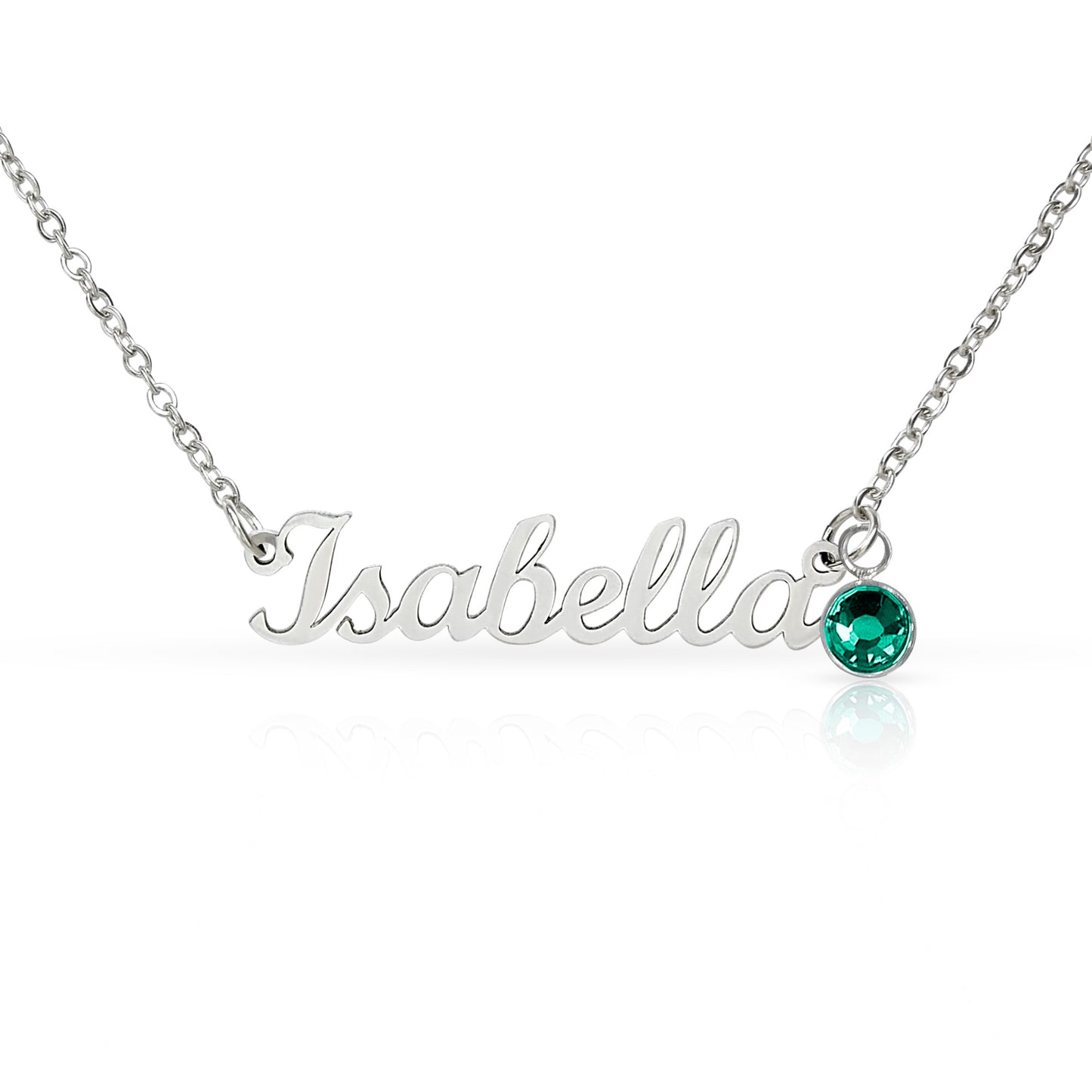 Custom Name Necklace with Birthstone – Personalized Gift