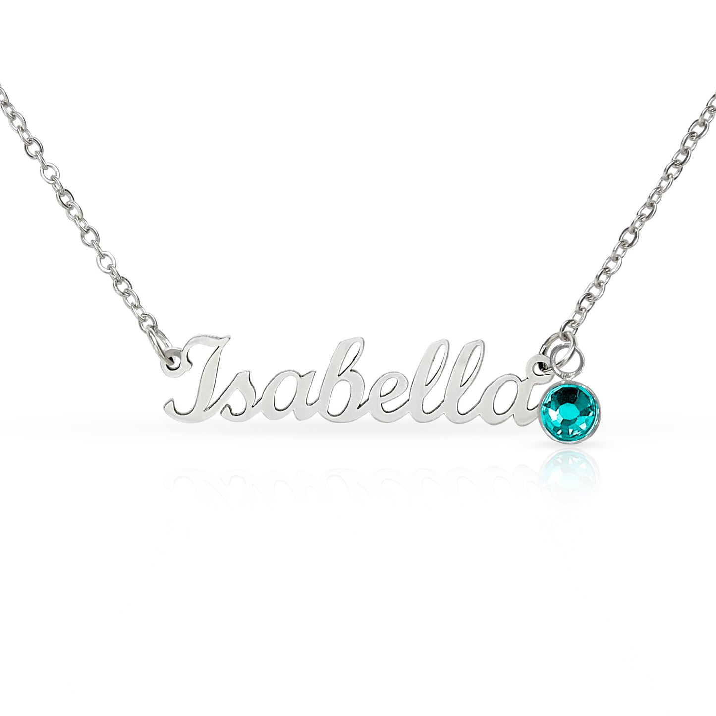 Custom Name Necklace with Birthstone – Personalized Gift