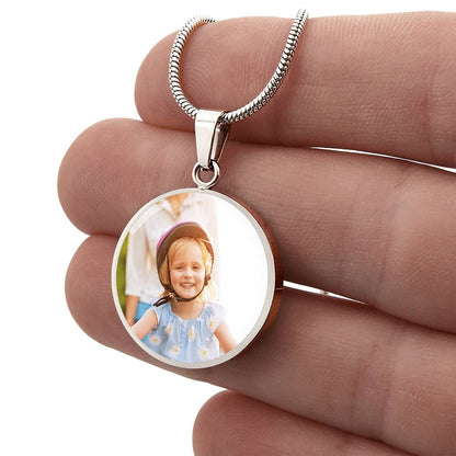 Personalized Circle Necklace with Engraving