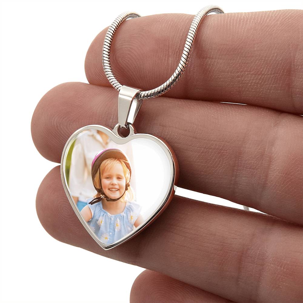 Personalized Heart Necklace with Engraving