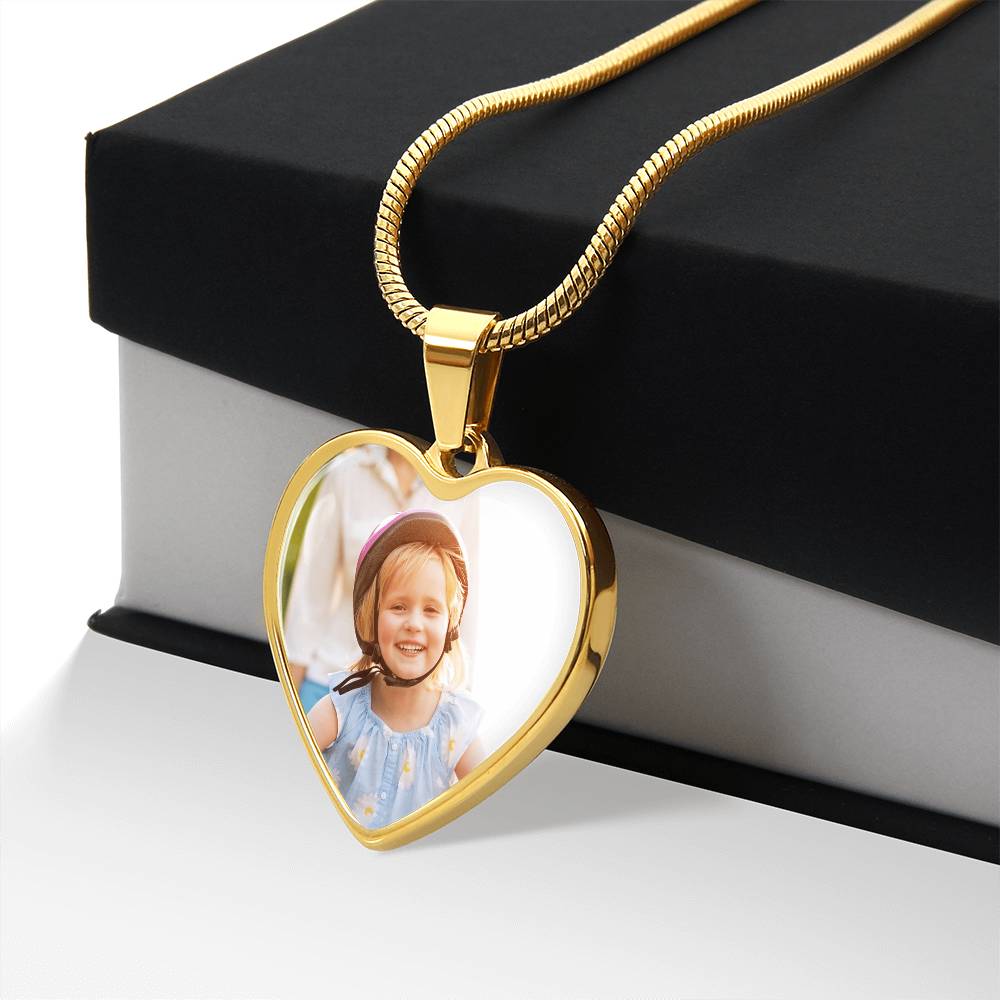 Personalized Heart Necklace with Engraving
