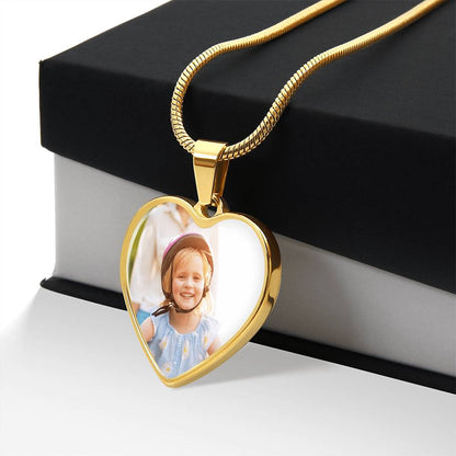 Personalized Heart Necklace with Engraving