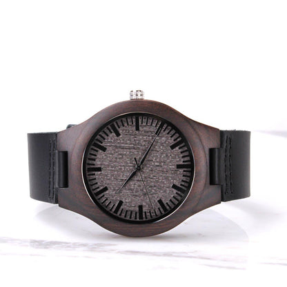 Custom Engraved Wooden Watch | Personalized Gift