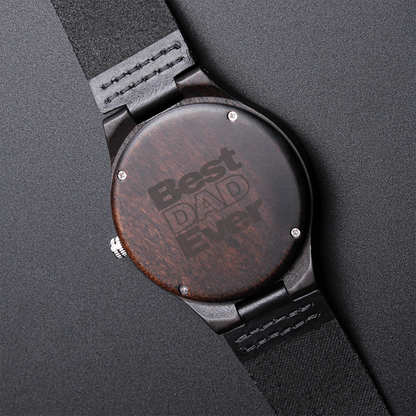 Custom Engraved Wooden Watch | Personalized Gift