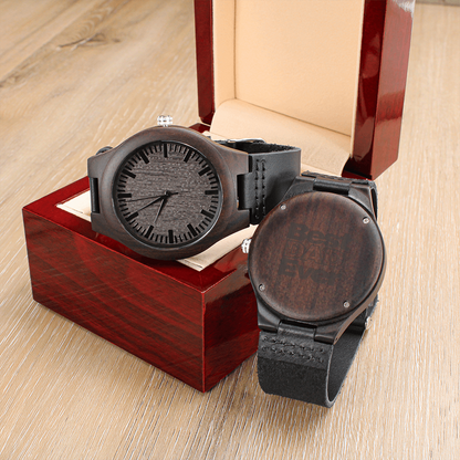Custom Engraved Wooden Watch | Personalized Gift