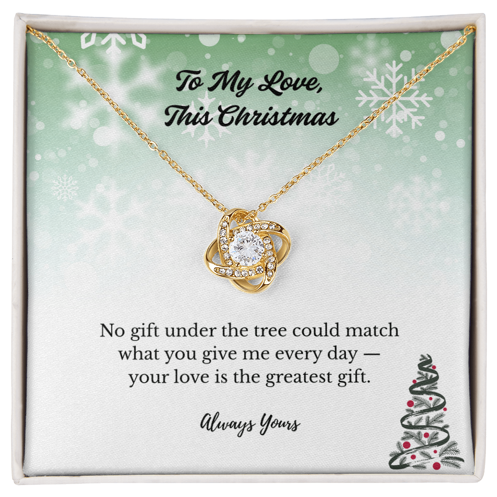 Love Knot Necklace - To My Love This Christmas