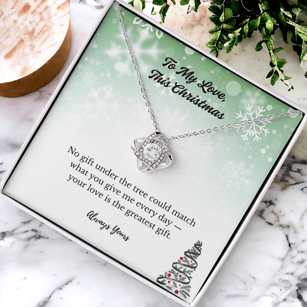 Love Knot Necklace - To My Love This Christmas
