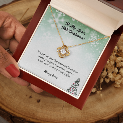Love Knot Necklace - To My Love This Christmas