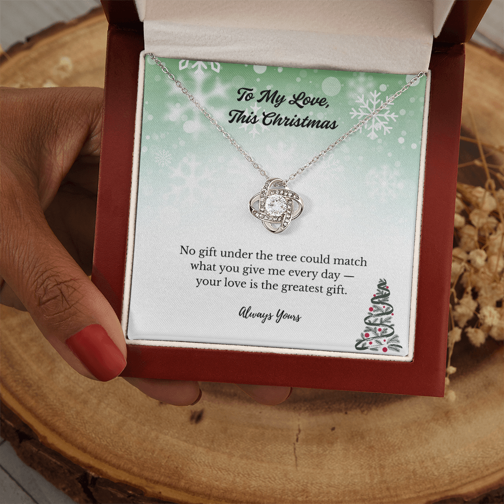 Love Knot Necklace - To My Love This Christmas