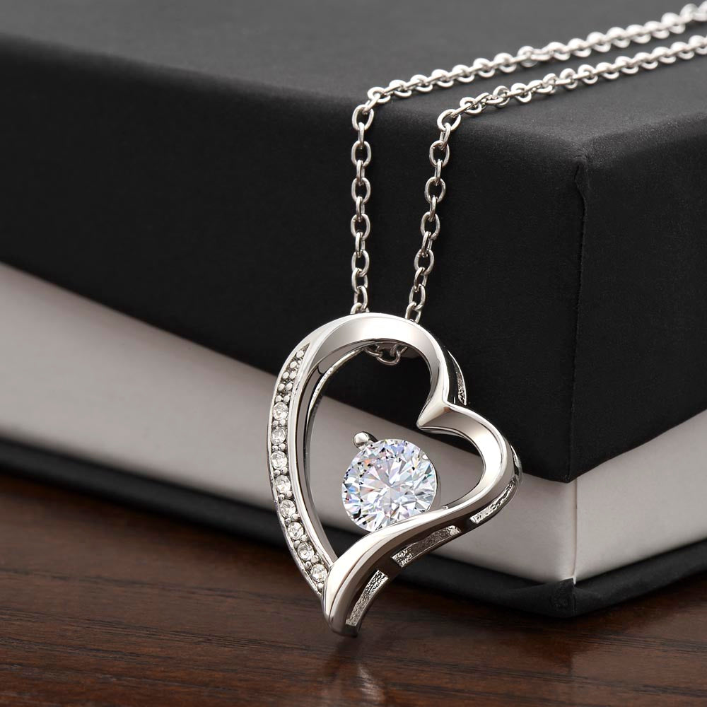 “To My Beautiful Wife" Heart Pendant Necklace – The Message She'll Never Forget